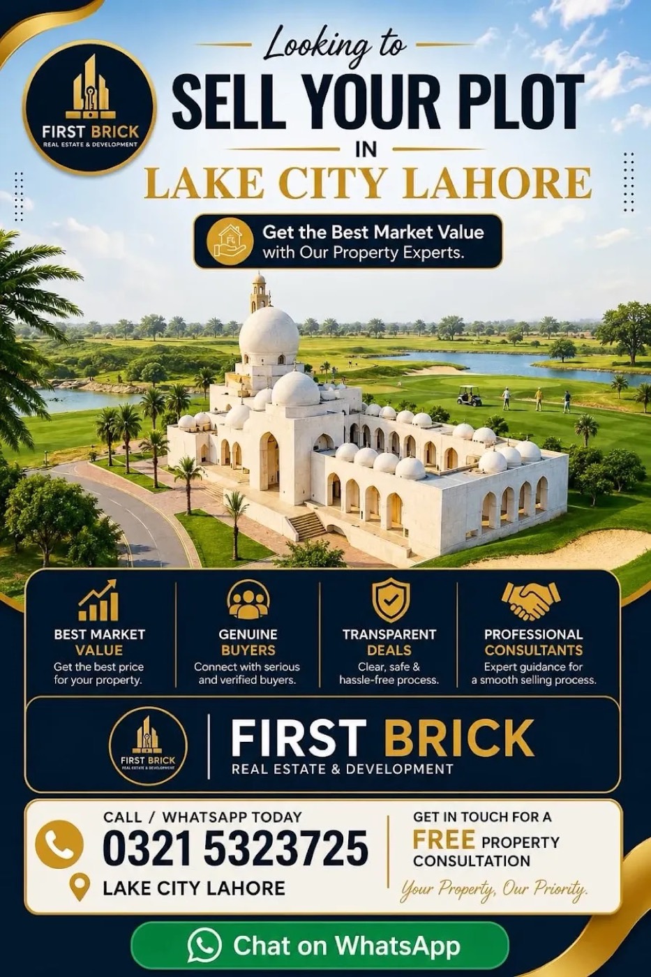 Lake City, Lahore — First Brick project area